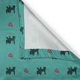 thumbnail image 5 of Ambesonne Teal Grommet Curtain, Kittens Pink Hearts, 50" x 108", Teal Pink Dark Blue, 5 of 6