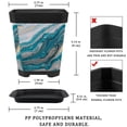 thumbnail image 3 of HemaKayy Decorative Planter Pot Set - Perfect for Small Plants - Colorful Design With Drainage Hole - Ideal for Home and Garden Decor - Set of 8 - Unique Marble Texture, 3 of 6