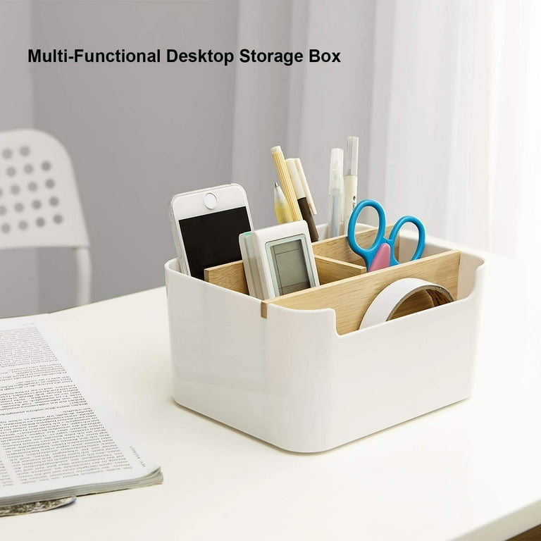 Zodaca Remote Control Holder, Desk Storage Organizer Container for Home &  Office