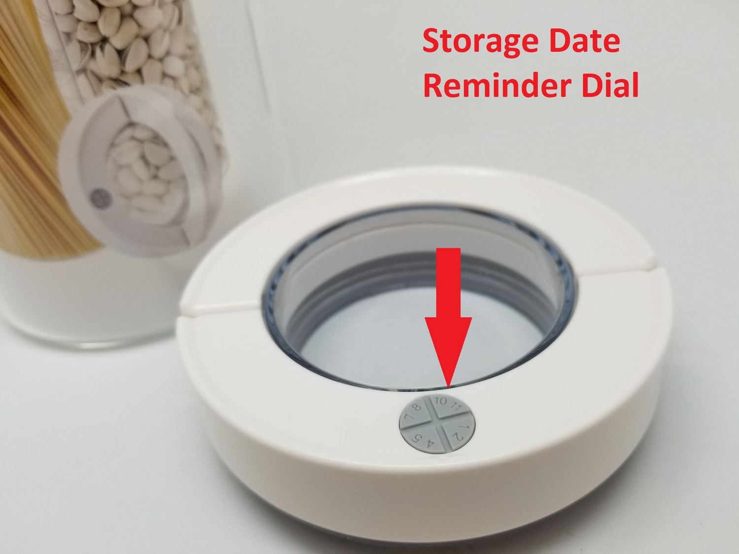 Anya High borosilicate Glass Air-tight 0.5 L Moisture Proof One Handed Canister