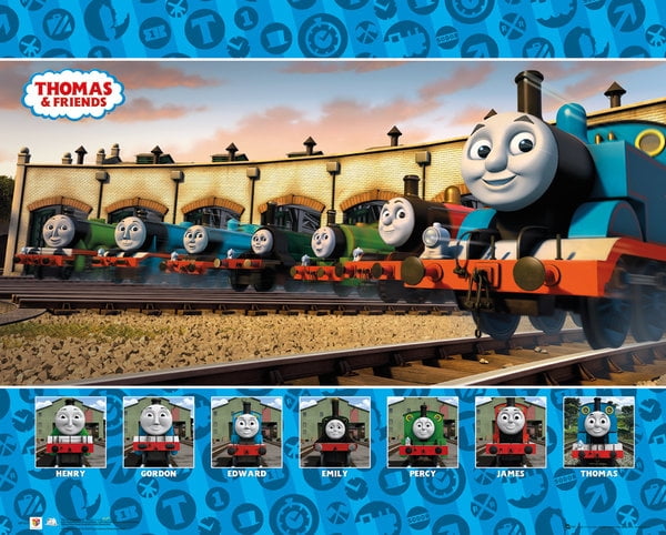 Thomas And Friends Group Poster Print 