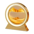 thumbnail image 2 of PMMA Hourglass Lamp Portable Battery Powered Rechargeable Remote Lamp Rotary Control Rotary Household Office Table Light Decoration Gift Gold, 2 of 9