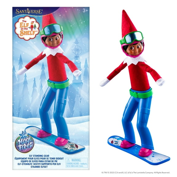 The Elf on the Shelf MagiFreez Swish and Sleigh Snowboard Set – Scout Elf Accessory (Scout Elf Not Included)