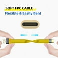thumbnail image 6 of CY Yellow 10Gbps USB 3.1 Type C Male to USB3.0 Type A Male Flat Slim FPC Data Cable for Laptop Phone, 6 of 7