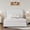 White, variant on 4 EVER WINNER Full Bed Frame with Headboard, Boucle Upholstered Platform Bed Frame wiith Rounded Corner, Soft Cloud Bed Frame, No Box Spring Needed, White