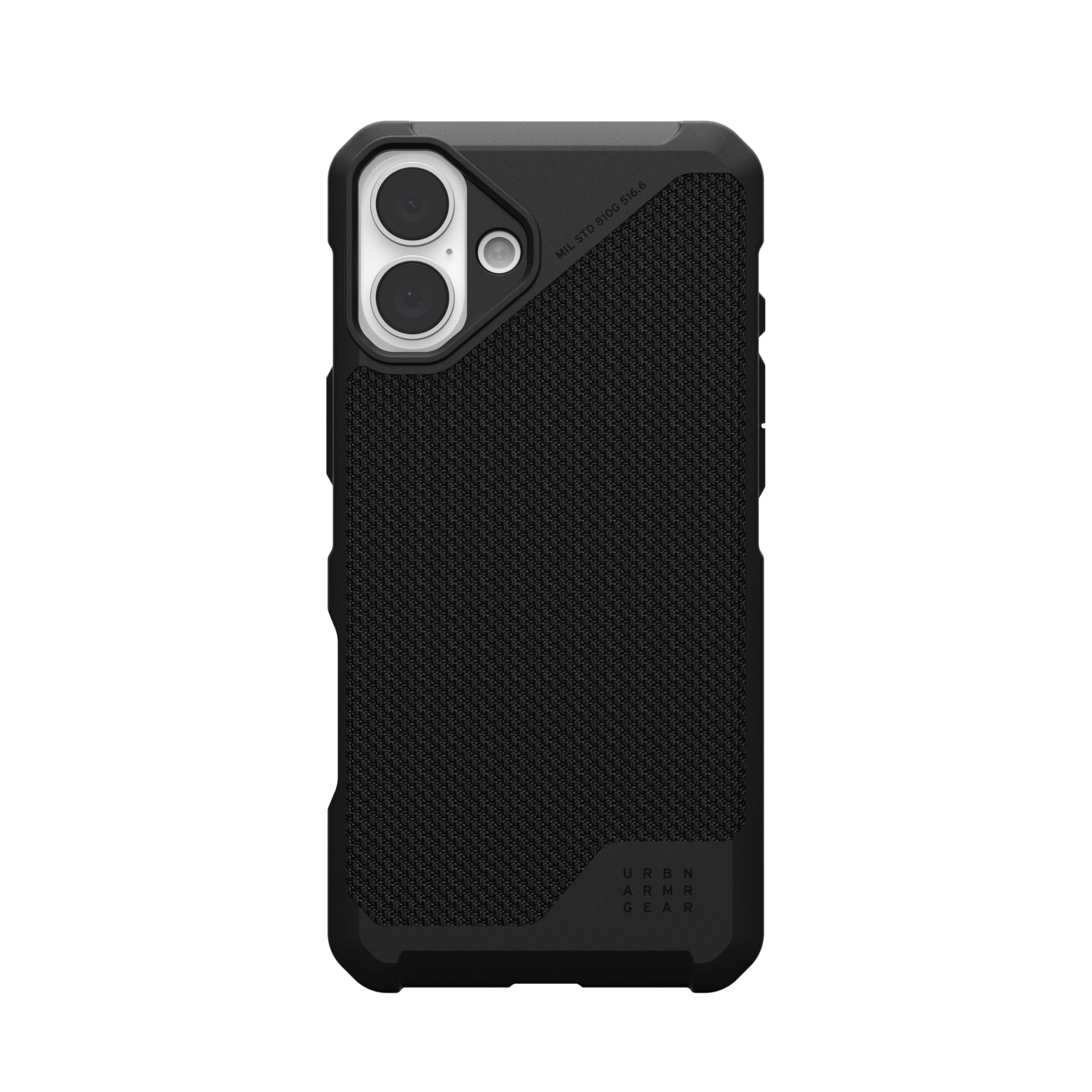 UAG iPhone 16 Plus Case 6.7" Metropolis LT - Compatible with MagSafe Charging Rugged Shockproof Anti-Slip Military Grade Protective Cover, Kevlar Black