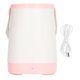 thumbnail image 1 of Nursery Night Light USB Rechargeable 1800mah Bottom Silicone Pad Handheld Design PU Leather ABS Camping Night Light Pink, 1 of 5