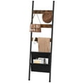 thumbnail image 3 of HOOBRO 5 Tier Towel Rack Wall-Leaning Blanket Ladder Farmhouse  Metal Frame Bedroom Bathroom Rustic Brown BF32CJ01, 3 of 14