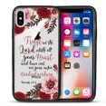thumbnail image 2 of FINCIBO Slim TPU Bumper + Clear Hard Back Cover for Apple iPhone X, Christian Quotes Proverbs 3:5-6, 2 of 6