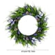 thumbnail image 3 of Corona de puertas de primavera invierno – vegetación artificial, follaje y bayas de PVC esmerilado, decoración de puertas o paredes de 15", elegantes detalles dorados resistentes al descolorido, 3 of 6