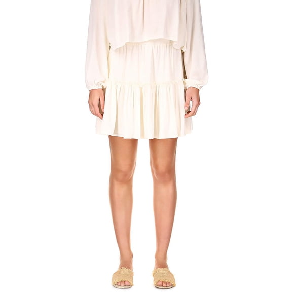 Sanctuary Womens Tiered Pleated Mini Skirt