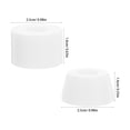 thumbnail image 2 of ETHZZLE 6 Pcs Accessoires de Patins Coussin Long pour Patinage à Quatre Roues Lisse Blanc, 2 of 8