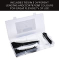 thumbnail image 3 of Kit de Bridas de Nailon 4", 6" y 8" - 400 Bridas Blancas y Negras - Autobloqueo y Resistencia 18-50 Lb para Interiores y Exteriores de Bolt Dropper, 3 of 5