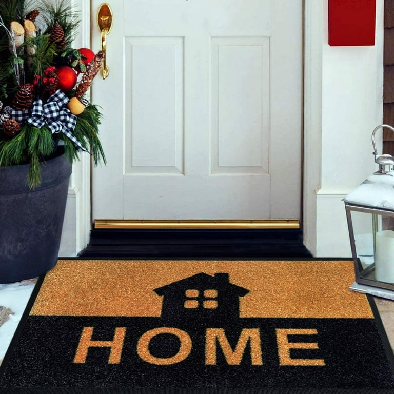 Puntoco Clearance Door Mat-Indoor Door Mat-Household Water Absorbent Door Mat-front Door Welcome Mat Rollback Multicolor, Size: One size, Beige