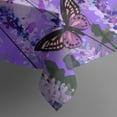 thumbnail image 5 of Purple Lavender Butterfly Scene Square Tablecloth,Waterproof Square Table Cover,Wipeable Spillproof Washable Table Cover for Home Kitchen Party Decor 42"X42"(107x107cm), 5 of 6