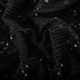 thumbnail image 6 of LYXSSBYX Midi Dresses for Women Long Sleeve Women Solid Sequins Thin Zipper Sexy Long Sleeve V-Neck Dress, 6 of 6