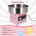 thumbnail image 3 of Electric Cotton Candy Maker, 1000W Commercial Floss Gumball Machine For Kids, Stainless Steel Bowl, Sugar Scoop and Drawer for Home, Carnival, 3 of 7