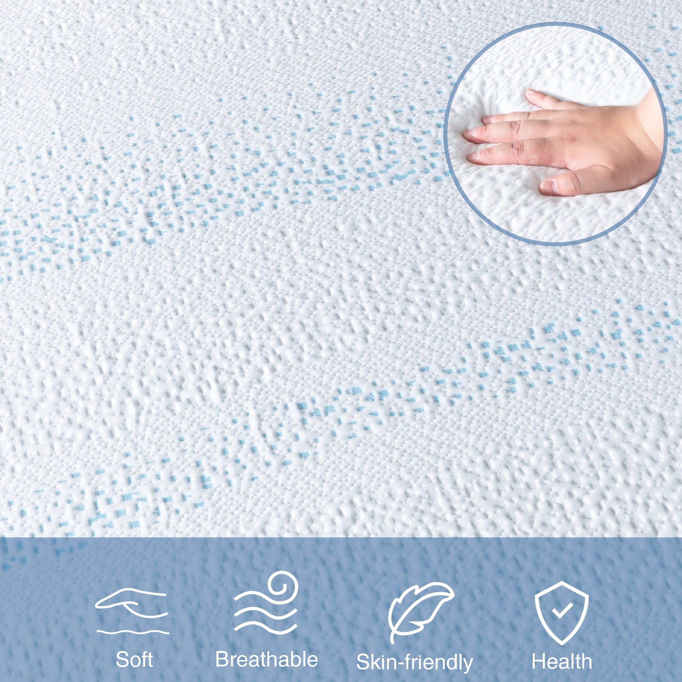 MLILY Essence Sleep Queen Mattress, 12" Memory Foam Mattress in a Box, Medium