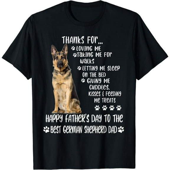 Happy Father's Day 2024 German Shepherd Dad dog Lover T-Shirt