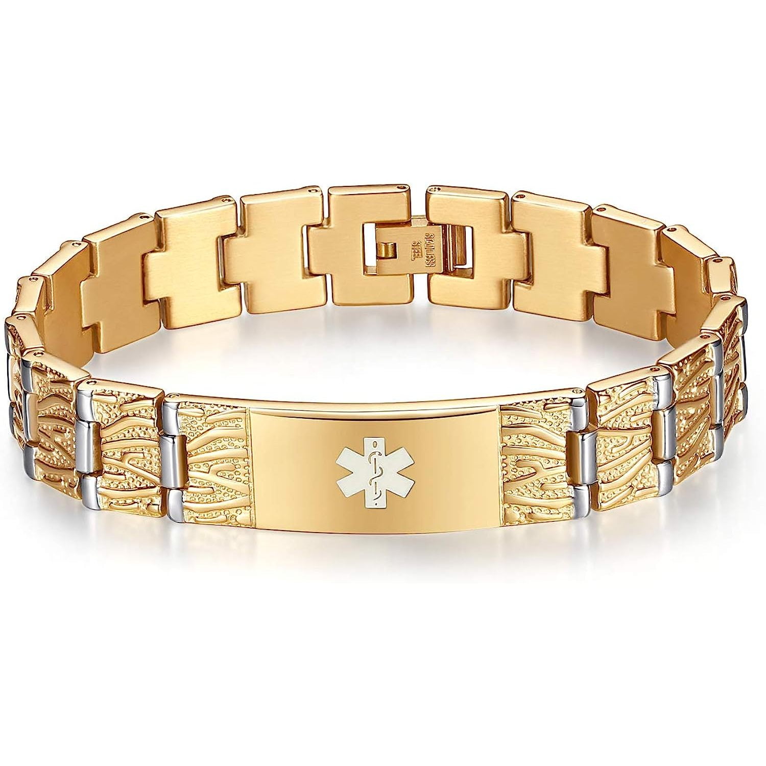 Bilot The Men's Medical Alert Bracelets Meridian Stainless steel