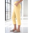 thumbnail image 3 of Roaman's Women's Plus Size Petite Plus Size Soft Knit Relaxed Pull-On Capri Pant, 3 of 5