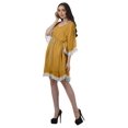 thumbnail image 3 of Moomaya Robe de Plage Imprimée Vêtements de Vacances Femmes Robes en Georgette pour Femmes, 3 of 6