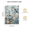 thumbnail image 2 of ONETECH Birds Floral Meadow Blue White Blossoms for Living Room Bedroom Dining Room, 2 of 5