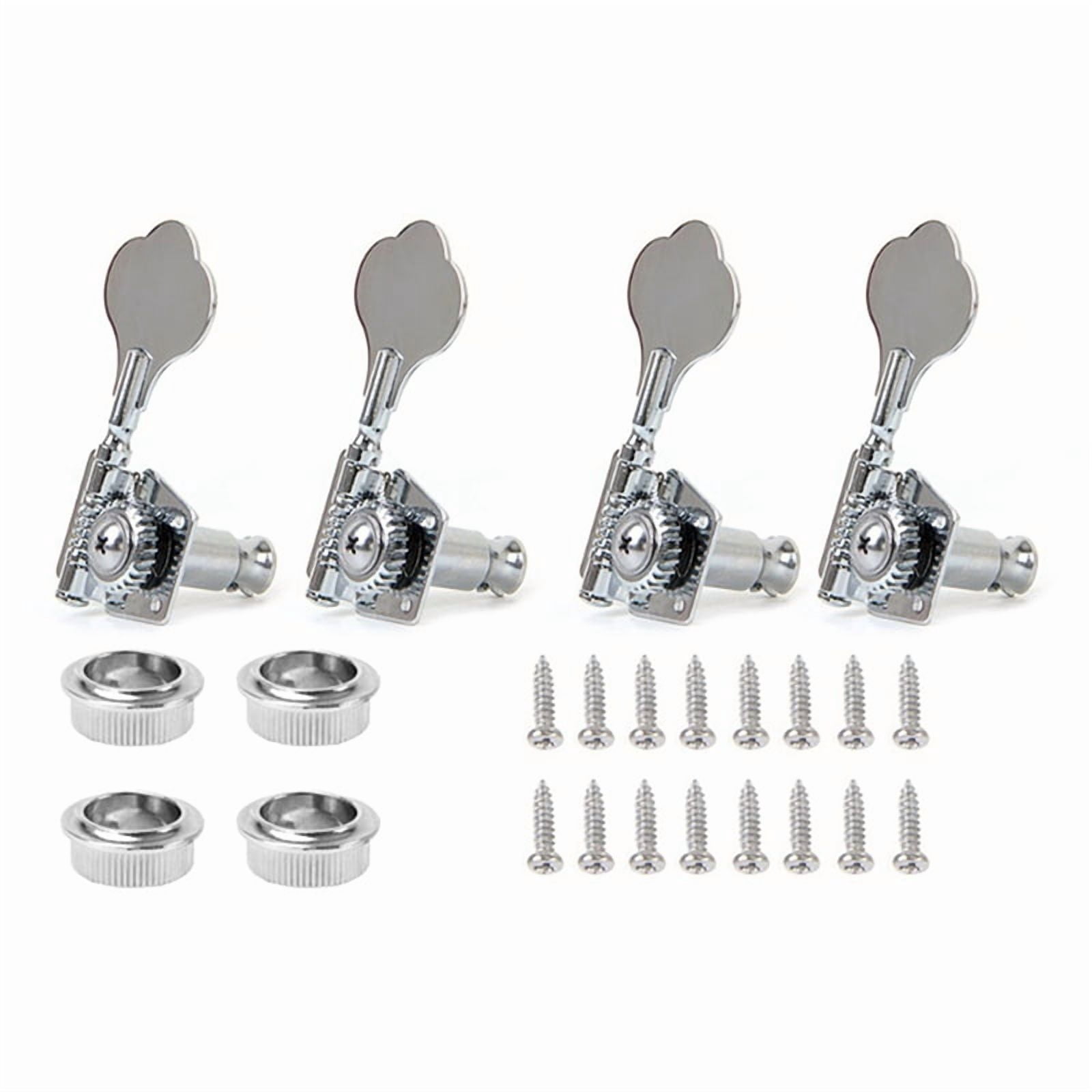 16Pcs Guitar Tuning Pegs Electric Tuner Peg Guitar Open Gear Tuning Pegs Machine Heads Silver