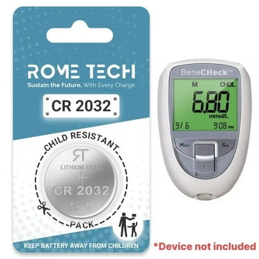 Replacement Battery for BeneCheck Blood Glucose Monitor