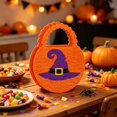 thumbnail image 4 of SMKE Reusable Orange Halloween Goodie Bags with Handles and Scalloped Edges,Durable Cloth Treat Sacks for Candy Cookie Storage,Party Favors,Gift Wrapping,and Spooky Holiday Celebrations, 4 of 6