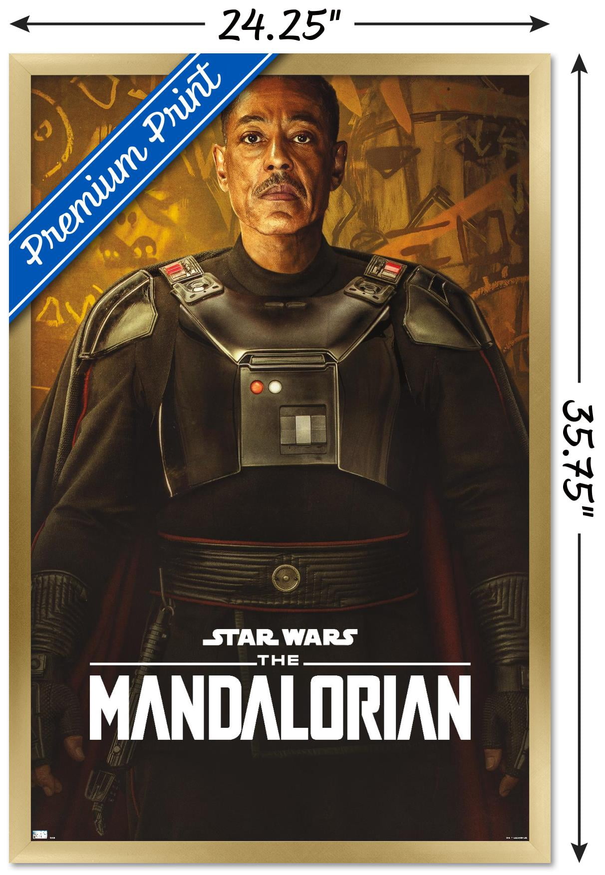 Star Wars: The Mandalorian Season 2 - Moff Gideon Wall Poster, 22.375" x 34", Framed