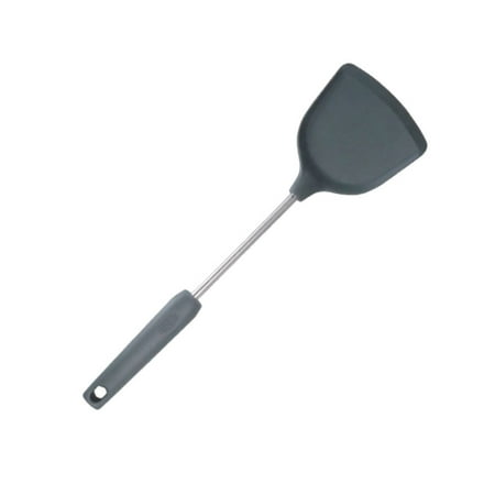 

1pc Cooking Spatula Non-stick Heat Resistant Silicone Shovel Kitchen Gadget for Home (Grey)