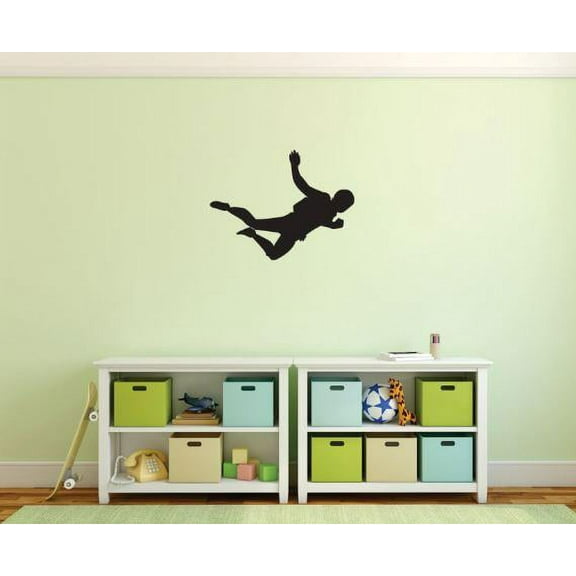 Skydiving Risk TakingParachute Sports Score Winner Loser Player Winner Touch Down Win Referee Holiday Gift Decorating Ideas Girl Boy Bedroom Wall Decal Sticker - Size: 20 Inch x 29 Inch