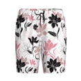 thumbnail image 6 of Daiia Lilies Flowers Mens Woven Stretch Pajama Short,Short Pajama Pants-Medium, 6 of 7
