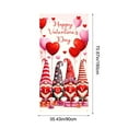 thumbnail image 3 of Euaioeiu Valentines Day Door Cover Curtain with Hearts and Roses, Holiday Door Decoration for Home, 35 x 72 in, Polyester Fabric, for Front Door Indoor Wall Party Festival Decor, 3 of 6