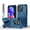 Darkblue, variant on for iPhone 14 Pro Max Case, Built-in Kickstand, Compatible with Magsafe, Luxury Military-Grade Armor Shockproof Drop Protective Rugged Hybrid Cover with Shoulder Strap for iPhone 14 Pro Max, Black