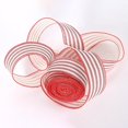 thumbnail image 3 of 10yard 5cm Christmas Ribbon Crafts Decoration Red White Stripes Printed Xmas Tree Ribbon Wreath Bows For Diy Gifts Wrapping, 3 of 5