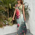 thumbnail image 3 of Rose Vestido Sin Mangas Vestidos Para Mujer, Vestido Suelto De Verano 2025, 3 of 5