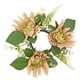 thumbnail image 5 of Anillos para velas, coronas, guirnaldas de velas, anillos para velas con flores de seda, anillos para candelabros, candelabros para festivales y salas Crisantemo Macarena  Corona de candelabro, 5 of 8