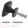 thumbnail image 2 of 4 Pcs Square Cabinet Handle Cupboard Knob Drawer Pulls Handle Cartoon Snowman Drawer Knobs with Screws Furniture Decoration, 2 of 5