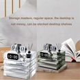 thumbnail image 4 of High-Quality Crystal Clear Styrene Desk Organizer, Easy Assembly Stackable Letter Tray For Large Capacity Letter Size Storage, 4 of 5