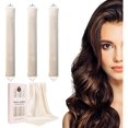 thumbnail image 1 of wonima02 Heatless Curls Overnight Set of 3 with 1 Scarf - Heatless Hair Curler, Overnight Blowout Rods for Blowout Look Long Hair (Beige), 1 of 1