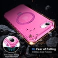 thumbnail image 3 of I-HONVA for iPhone 16e Case (2025) / iPhone 17e Case (2026) ,Compatible with Mag-safe Matte Shockproof Anti-Scratch Protective Invisible Kickstand Magnetic 6.1" Case Cover,Rose Red, 3 of 5