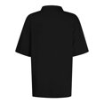 thumbnail image 4 of Mohiass Polo Shirts for Women 2024 Short Sleeve Summer Tops Button V Neck Business Casual Collared Shirts Dressy Blouses Black M, 4 of 4