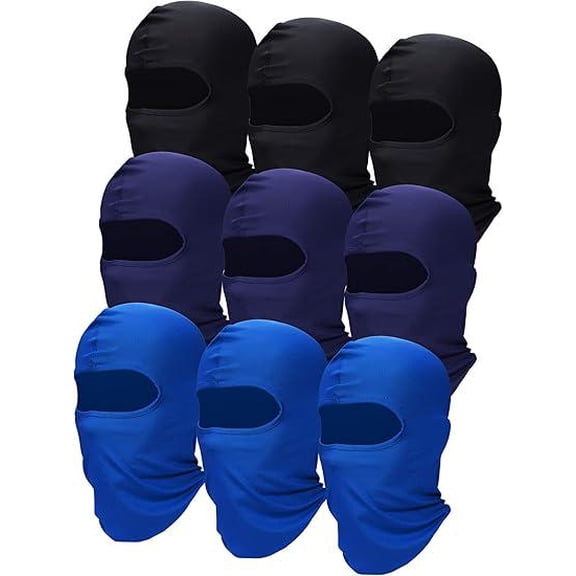 9 Pcs Ski Mask for Men Full Face Cover UV Sun Protection Cooling Balaclava Neck Gaiter Clothing Scarf Bandana