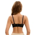 thumbnail image 2 of Unique Bargains Women's Adjustable Straps Lightweight Lace Trim Push Up Bras E 34 Black, 2 of 6