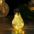 thumbnail image 4 of Ornement de Noël LED Transparent 2 Pcs Boule de Cristal LED Suspendue Décoration d'Arbre, 4 of 9