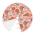 thumbnail image 3 of Salouo Painting Peach Christmas Tree Skirt 30" Farmhouse Christmas Decorations Snowman Xmas Tree Skirt Tree Mat for Holiday Party Decor, 3 of 8