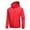 A196-Red, variant on Hood Windproof Rain Jacket for Men Drawstring Full Zip Coat Lightweight Solid Outdoor Outerwear with Zipper Chest Pocket