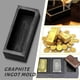 thumbnail image 2 of 4 Pcs Graphite Ingot Mold Pure Crucible Ingot Mould for Casting Gold Silver Metal Aluminum Copper Brass Melting, 2 of 5